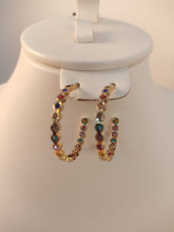 Boucles d'oreilles multicolores